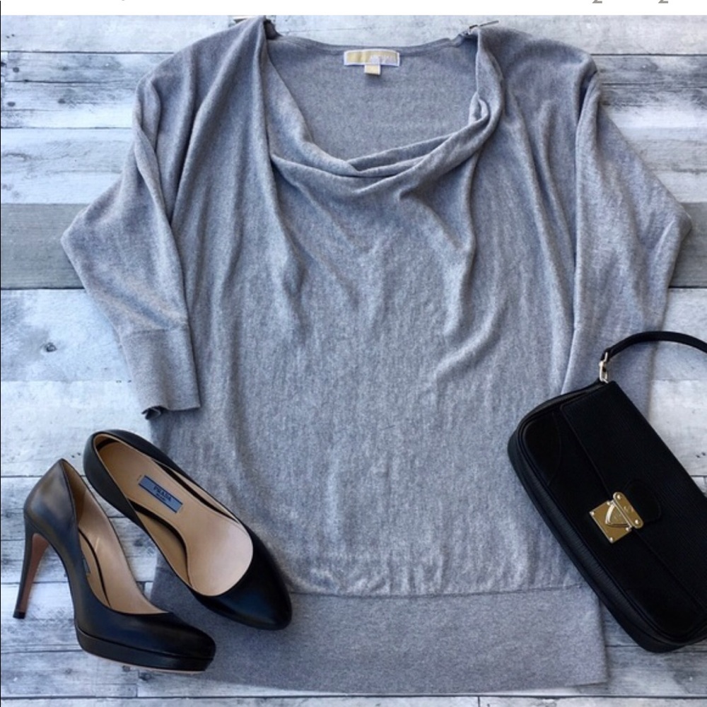 Michael kors drapedcowl neck sweater small